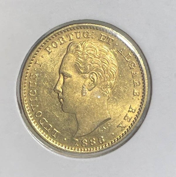 PORTUGAL - 1886 - 5000 REIS - GOLD