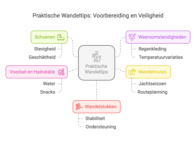 schematische voorstelling wandeltips