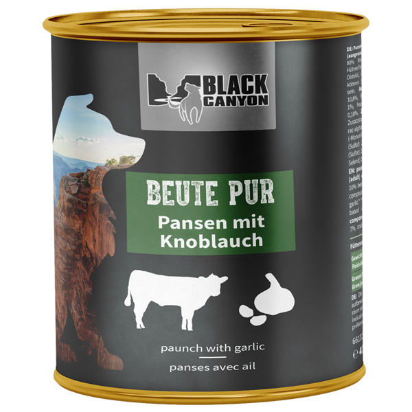 Black Canyon Beute Pur Pansen mit Knoblauch| 410g oder 820g | alles-fellnase