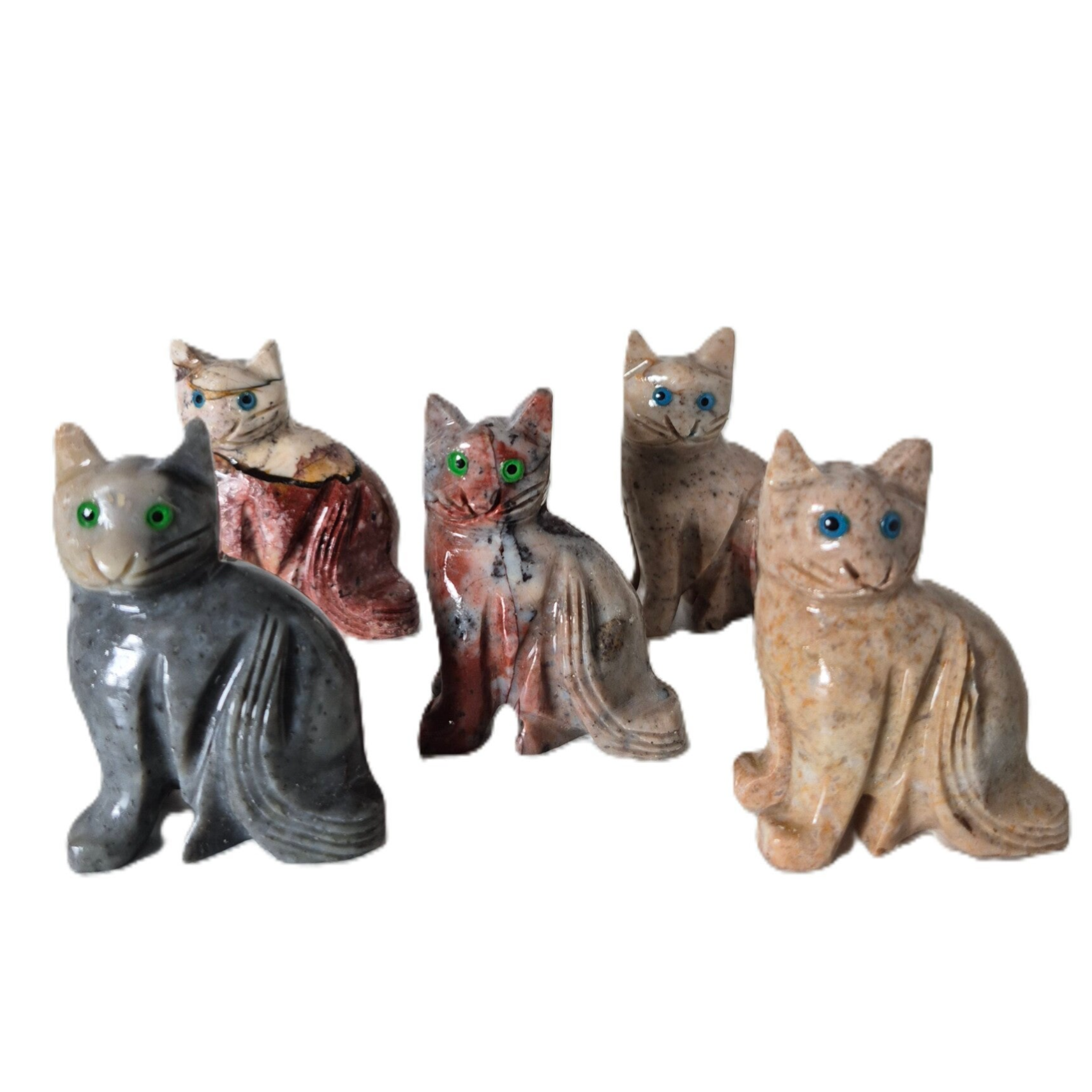 Kat Speksteen | 5 cm | Verschillende kleuren