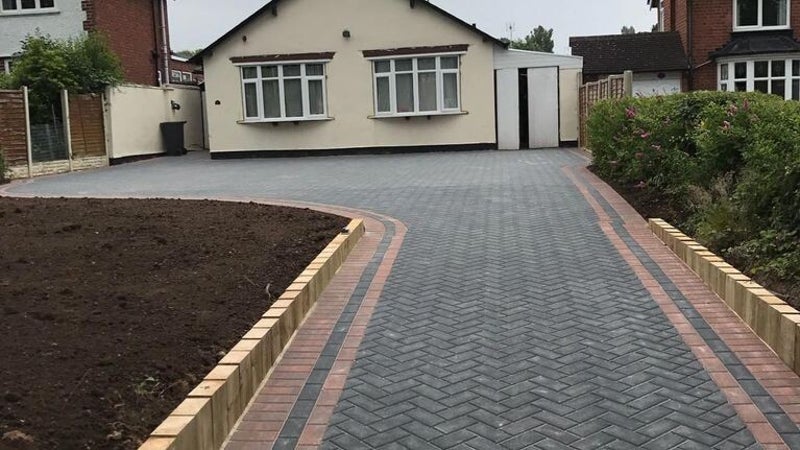 Dartford block Paving driveway