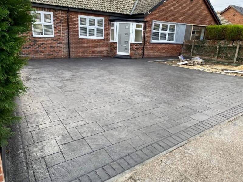 Pattern imprinted concrete Rochester