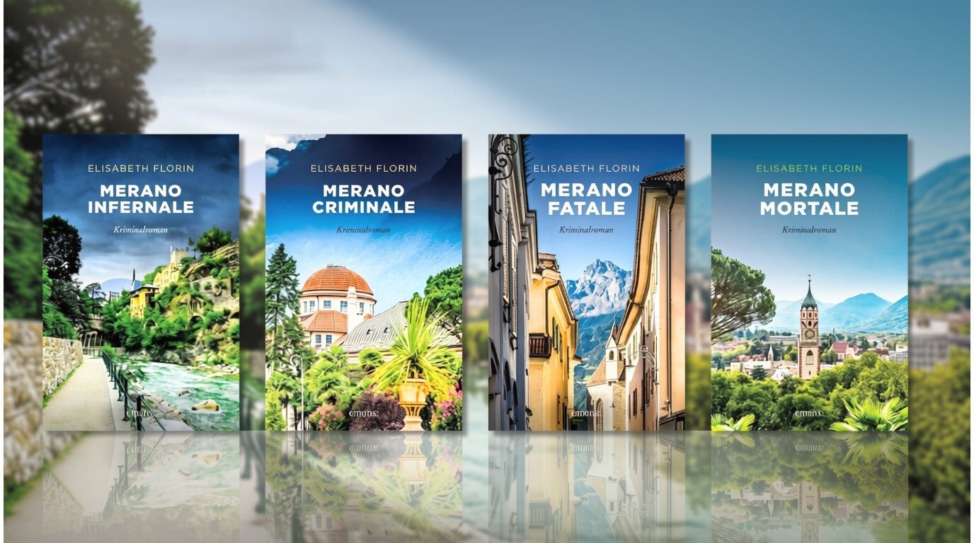 Die Bücher der erfolgreichen Merano Krimi-Reihe: Merano mortale, Merano fatale, Merano criminale und Merano infernale