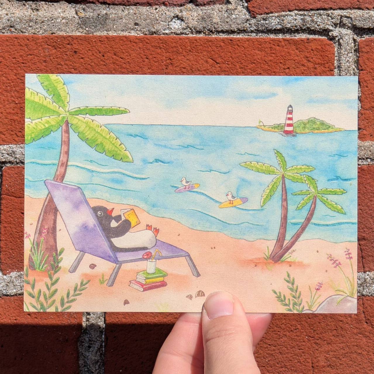 Penguin op vakantie