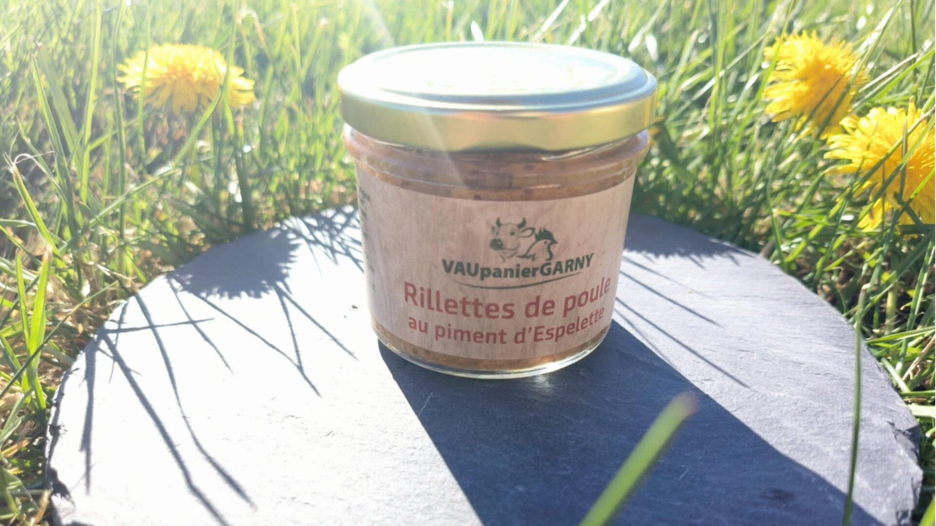 Rillettes de Poule Piment d'Espelette 90g