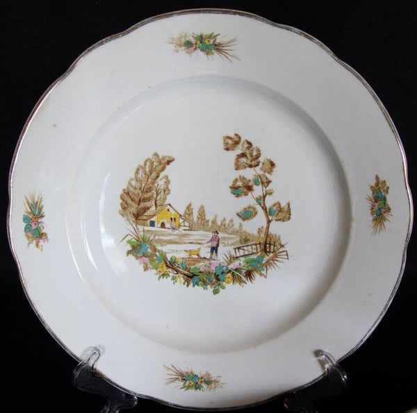 Digoin & Sarreguemines France Marseille dinerborden set / dinner plates / assiettes