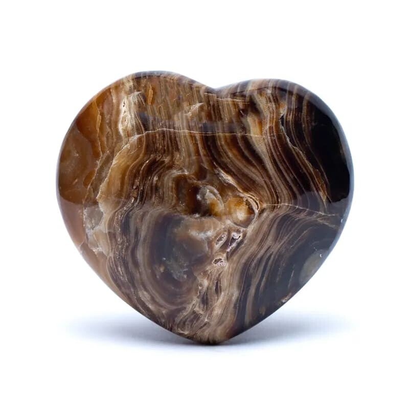 hart knuffelsteen bruine aragoniet