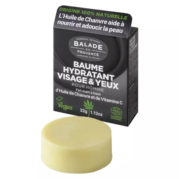 Moisturizing vaste gezichts en ogenbalsem voor mannen Solid Face & Eye Balm for Men