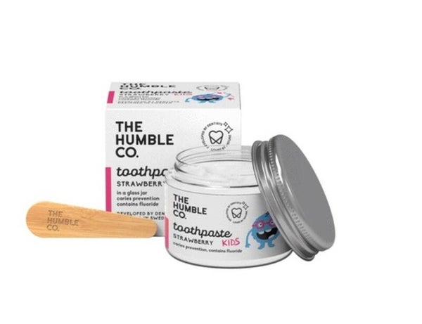 kindertandpasta aardbeien The Humble en Co
