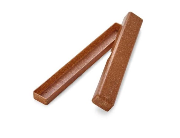 tandenborstel case vloeibaar hout donker