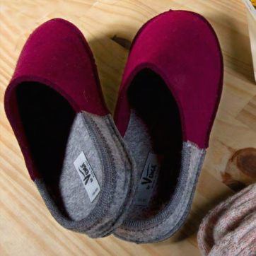 Vilten pantoffels