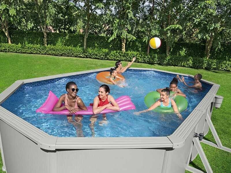 Bestway Hydrium 56369 - 610x366x122 cm - Piscina Ovale per 11-15 Persone