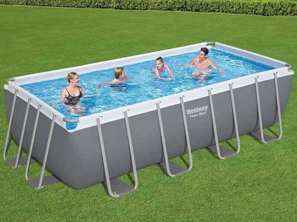 Bestway Power Steel 56671 - 488x244x122 cm - Piscina fuori terra