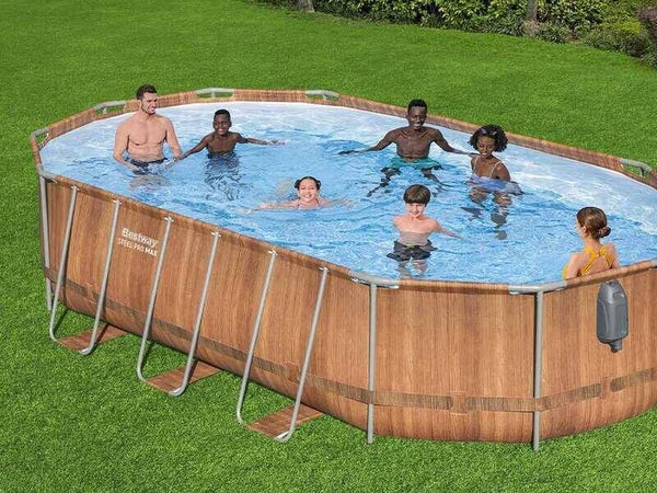 Bestway Steel Pro Max Comfort Jet 56719 - 610x366x122 cm - Piscina Ovale con sistema idromassaggio