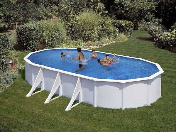 Gre Fidji Ovale 730x375x120cm - Piscina fuori terra in acciaio