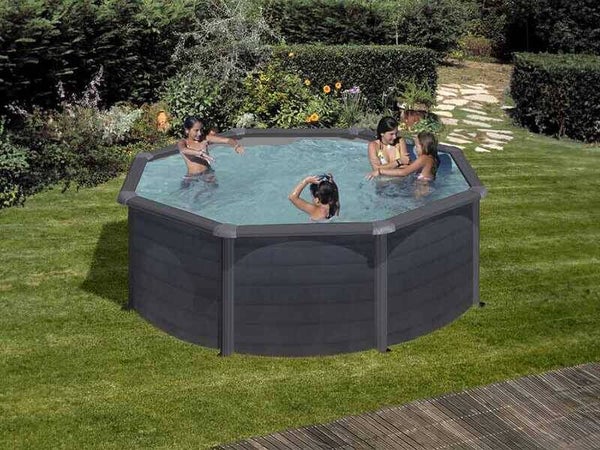 Gre Kea Rotonda Ø350 x 120 cm - Piscina fuori terra in acciaio