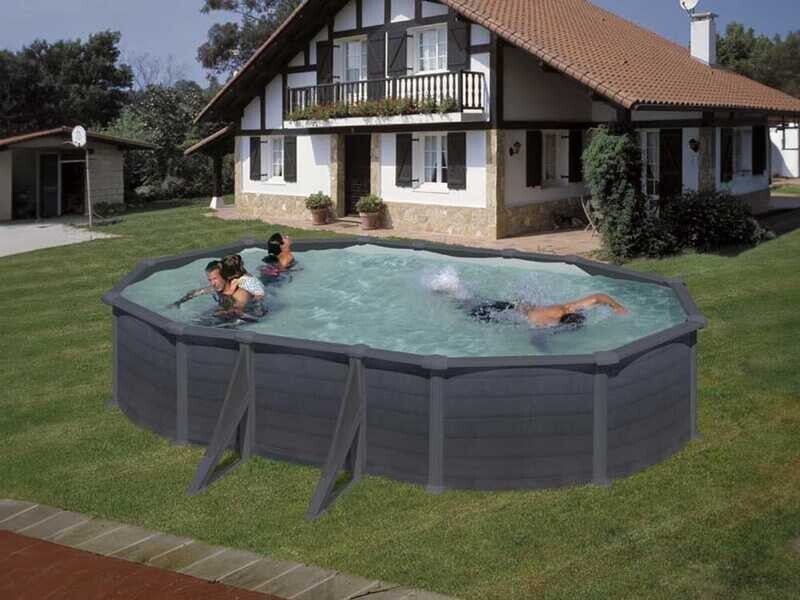 Gre Granada Ovale 610x375x132cm - Piscina fuori terra in acciaio
