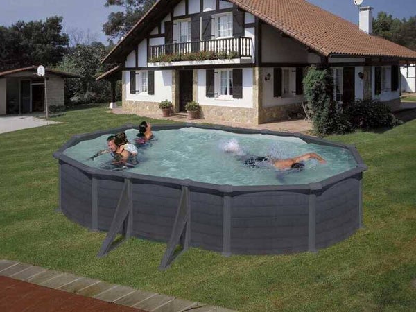 Gre Granada Ovale 610x375x132cm - Piscina fuori terra in acciaio