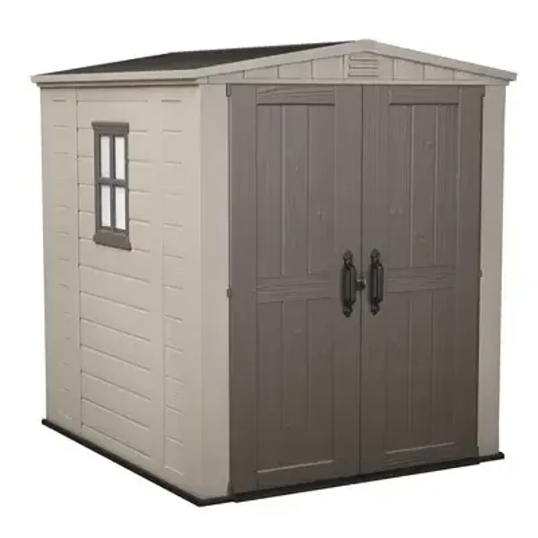 Keter Factor beige - Casetta da giardino - Con finestra laterale - 178x195.5x208 cm
