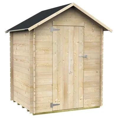 Alce Marcella 146x130 - Casetta da giardino in legno - Con tetto a due falde - 146x130x185 cm