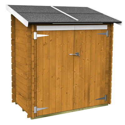Alce Ambrogio 155x85 larice - Casetta da giardino in legno - Tetto monofalda - 155x85x165 cm