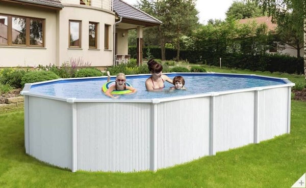 Piscina fuori terra in acciaio WHITE POOL 910x460x130 cm