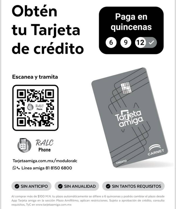 SOLICITA TU TARJETA AMIGA !