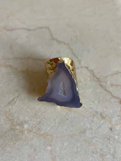 Grey Nature Stone Ring