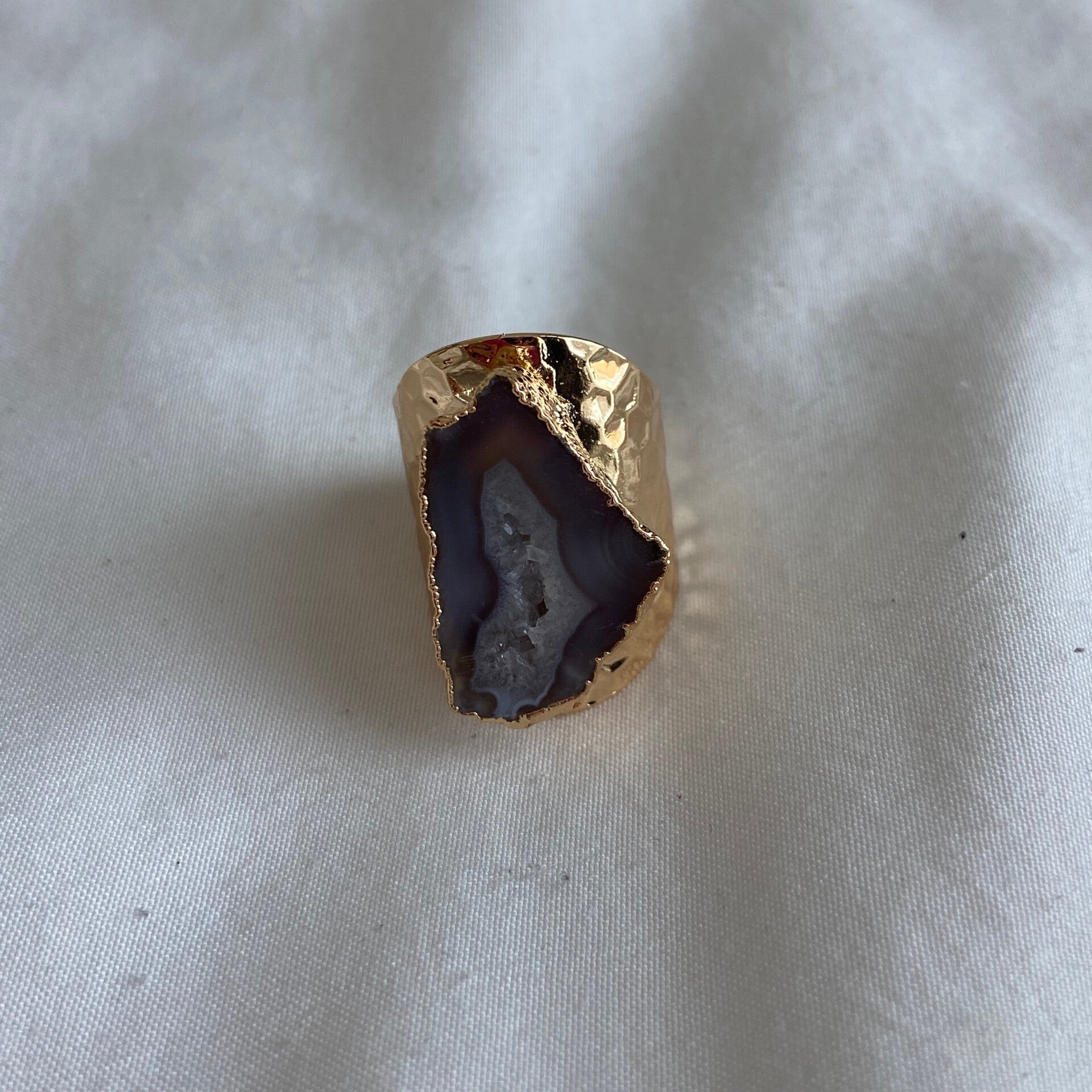 Nature Stone Ring Grey