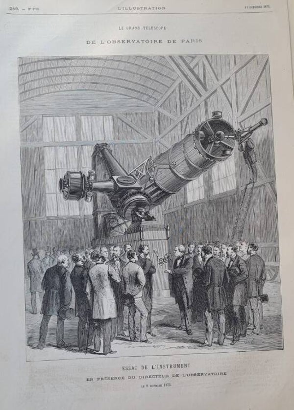 Spiegelteleskop (Le grand télescope) des Pariser Observatoriums