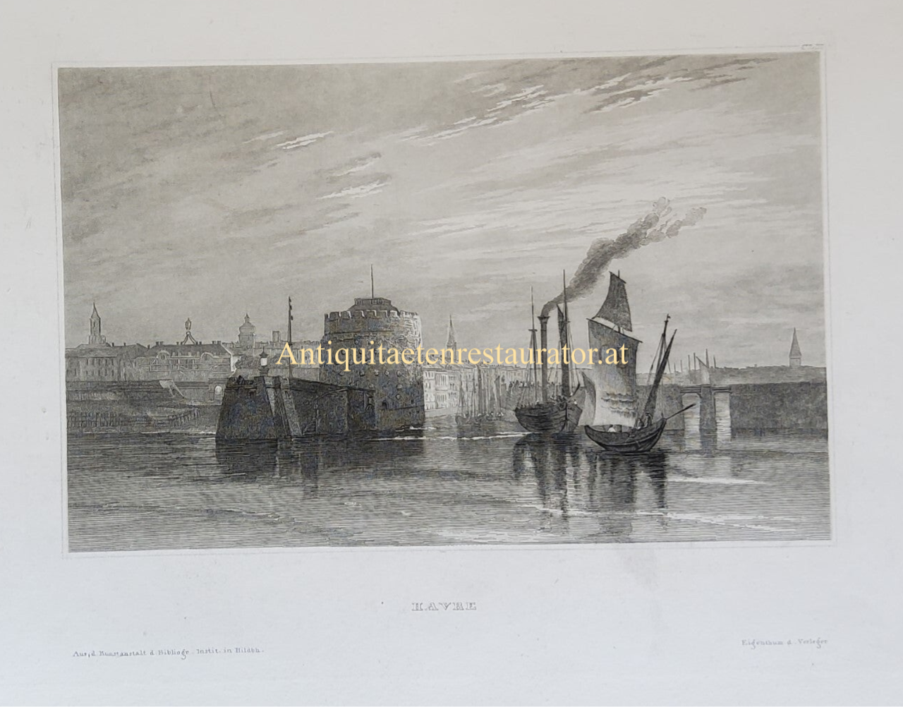 Havre (Le Havre) Stahlstich