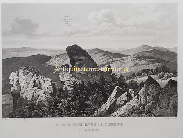 Westphalen, Die Bruchhausersteine Stahlstich von Höfer
