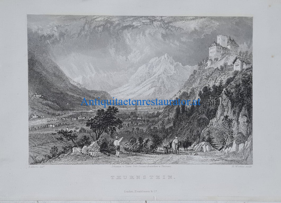 Meran, Thurnstein Stahlstich