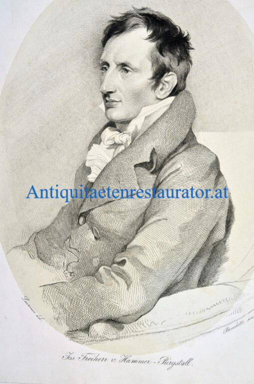 Freiherr Hammer Purgstall digitaler DOWNLOAD STOCKFOTO