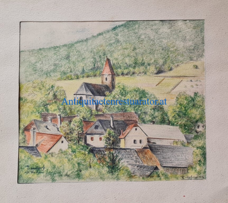 Trandorf in der Wachau, Lithographie