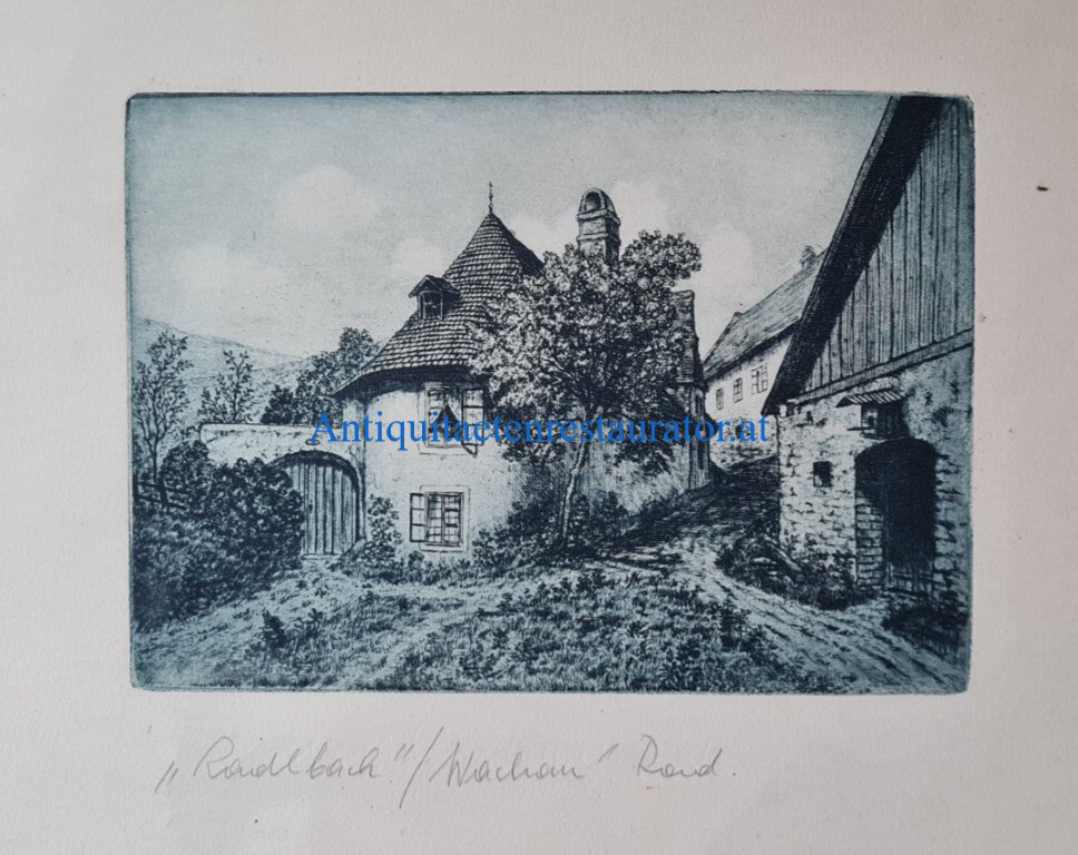 Radlbach in der Wachau, Radierung