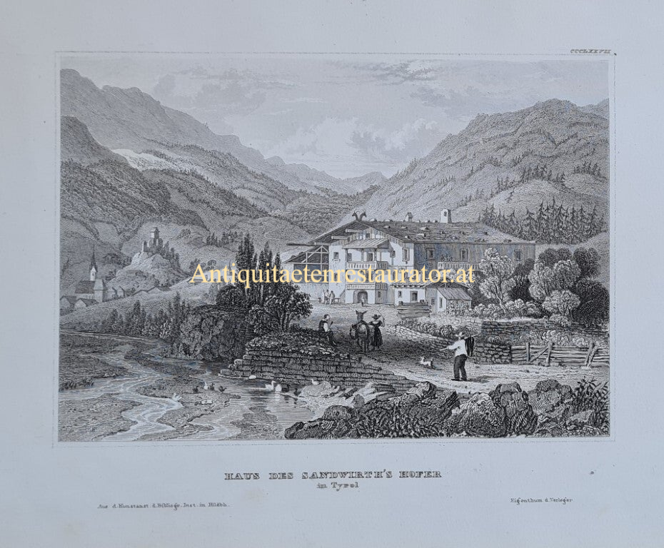 Passeiertal Das Haus des Sandwirt Hofer. in Tyrol