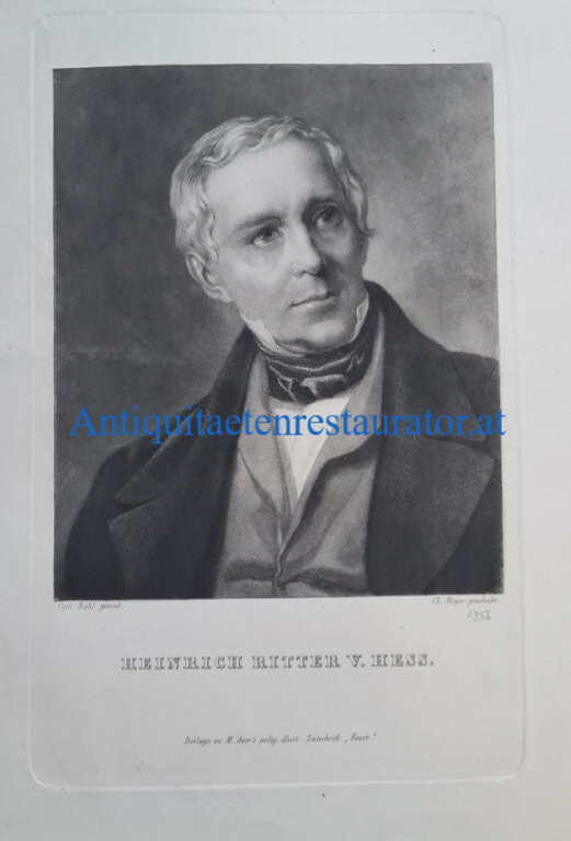 Hess, Heinrich Ritter von  Schabkunstblatt