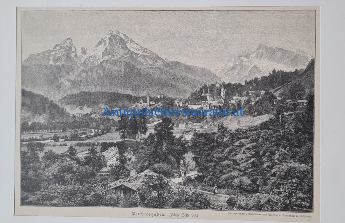 Berchtesgaden, Holzstich