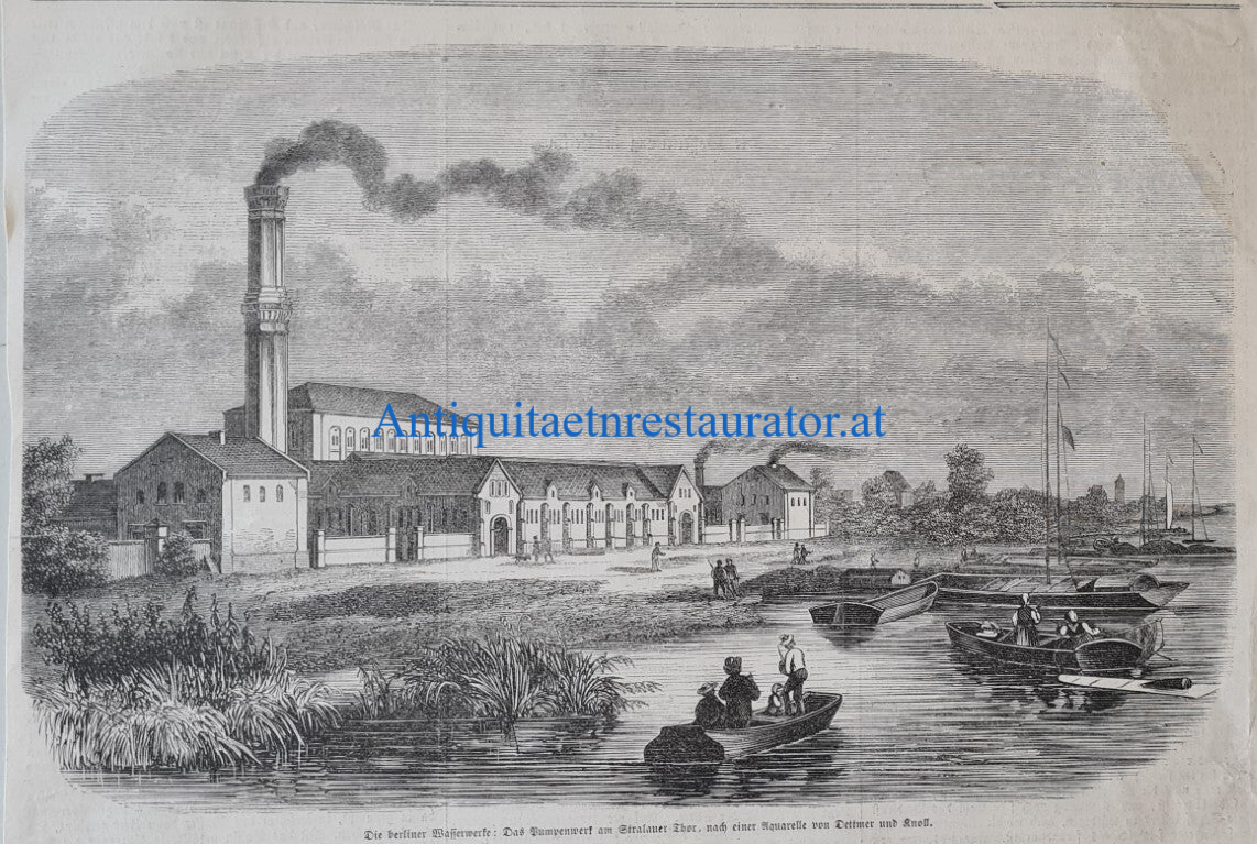 Berlin, Wasserwerk, das Pumpenwerk am Stralauer Thor