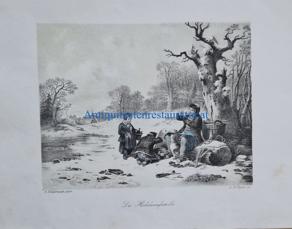 Holzfäller- Familie