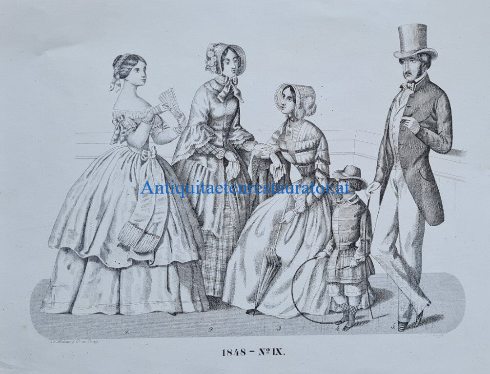 Modeblatt 1848