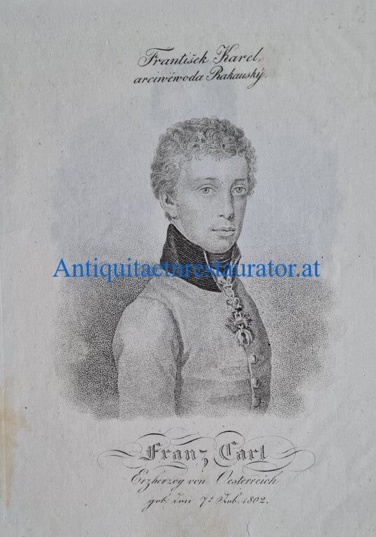 Franz Karl von Österreich, Lithographie