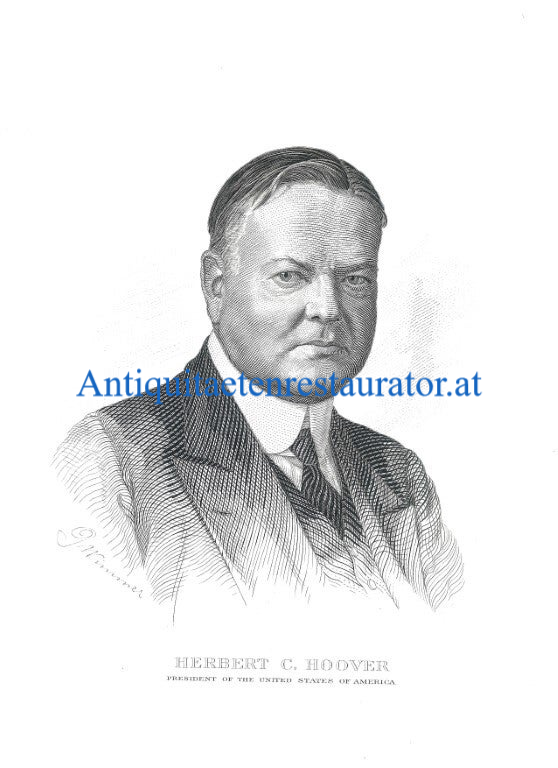 US-Präsident Herbert Hoover digitaler DOWNLOAD Stockfoto