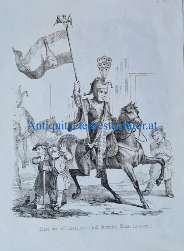 Karikatur auf König Friedrich Wilhelm IV