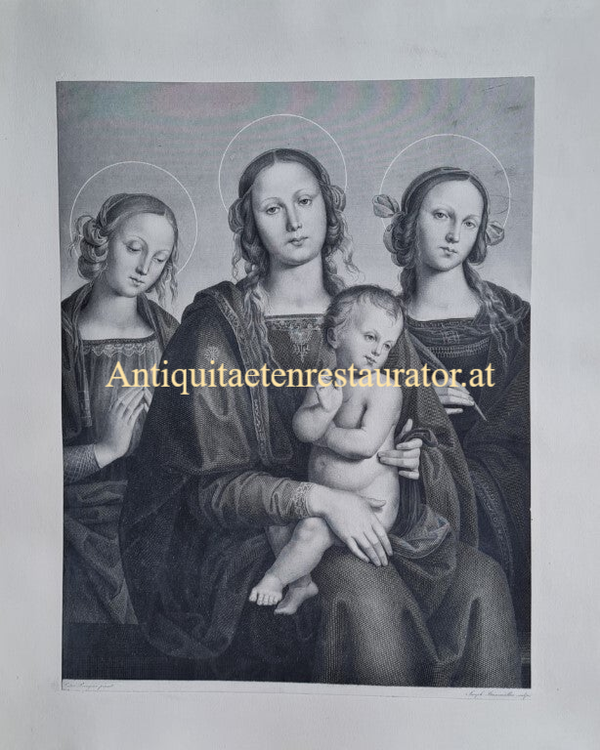Maria mit Kind, Kupferstich