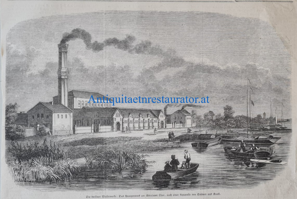 Berlin, Wasserwerk, das Pumpenwerk am Stralauer Thor