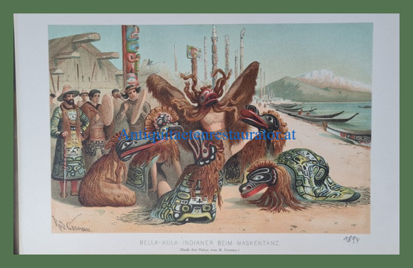 Bella-Kula-Indianer beim Maskentanz