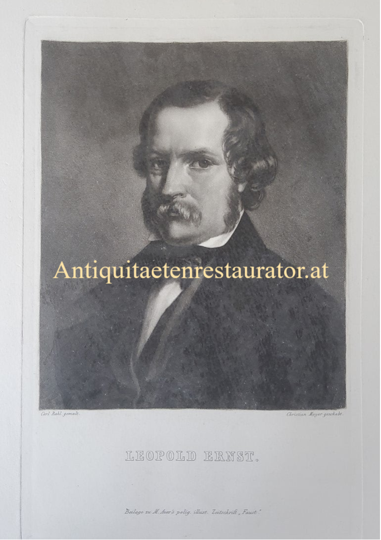 Leopold Ernst, Mezzotint von Chr.Mayer