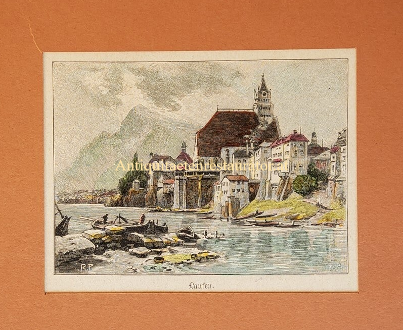 Laufen, Stadt Laufen Holzstich